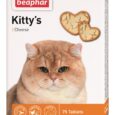 Вітамінізовані ласощі Beaphar Kitty’s + Cheese Кіттіс з сиром для котів 75 табл