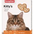 Вітамінізовані ласощі Beaphar Kitty’s Taurine+Biotine Кіттіс з таурином і біотином для котів 75 таб
