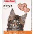 Вітамінізовані ласощі Beaphar Kitty’s Junior з біотином для здорового розвитку кошенят 150 т