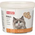 Вітамінізовані ласощі Beaphar Kitty’s + Cheese Кіттіс з сиром для котів 750 табл