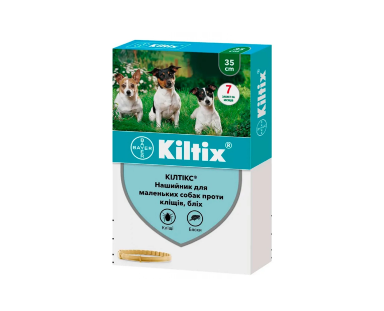 Нашийник Bayer Kiltix Кілтекс від бліх і кліщів для собак, 35 см